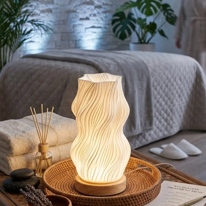 3D table lamp in French cream style